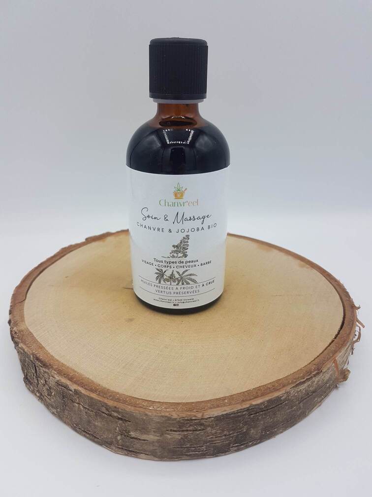Huile de Soin & Massage Chanvre/Jojoba